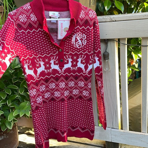 Marley lily small long sleeve holiday sweater - Picture 2 of 4